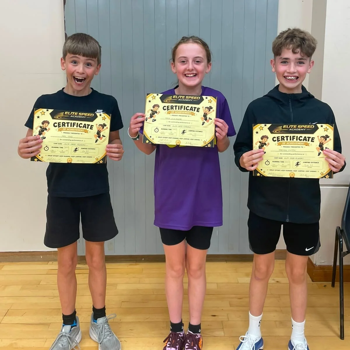 Happy faces on Friday afternoon! Well done, what great effort from the athletes all week what a pleasure to coach. See you guys in October 🤩🏆🏃&zwj;♀️🏃&zwj;♂️