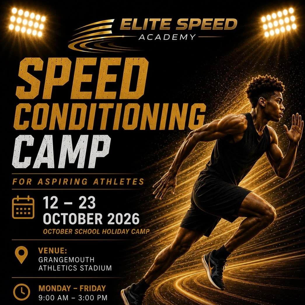🔥BOOKINGS ARE NOW OPEN! 🔥

Elite Speed Academy&rsquo;s October Speed Conditioning Camp is here!

📅 12&ndash;23 October 2026
📍 Grangemouth Athletics Stadium
🕘 Monday&ndash;Friday | 9:00 AM &ndash; 3:00 PM
Ages 11&ndash;16

Designed for young athl
