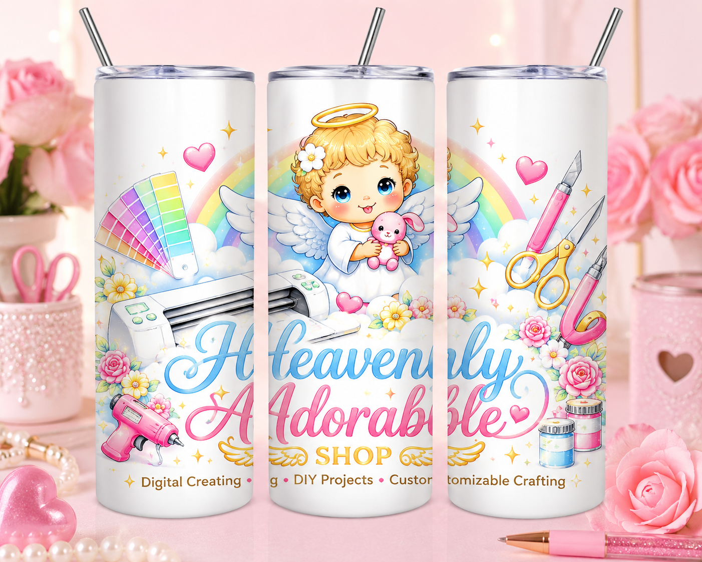 Heavenly Adorable 20oz Stainless Steel Tumbler