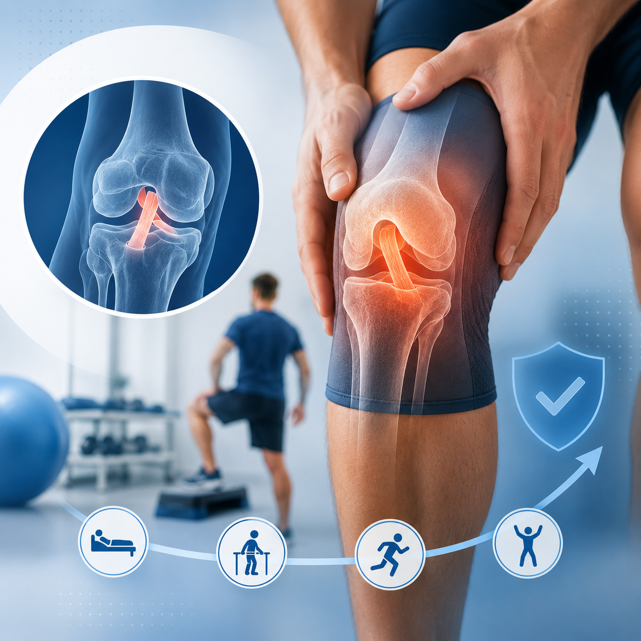 Recuperación de cirugía de ligamento cruzado anterior: tiempos reales y retorno al deporte
