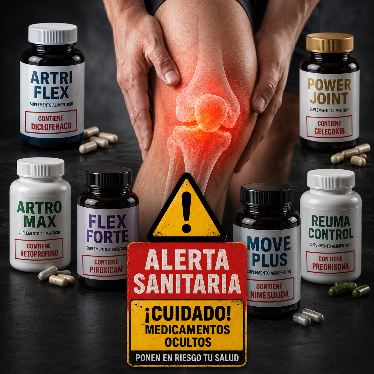 Suplementos "Naturales" para el Dolor de Rodilla: el Riesgo de la Cortisona Oculta