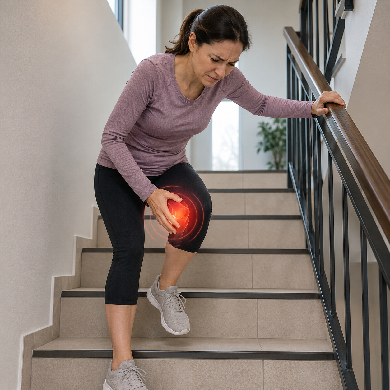 Dolor de rodilla al subir y bajar escaleras: ¿qué significa y cuándo acudir al ortopedista?