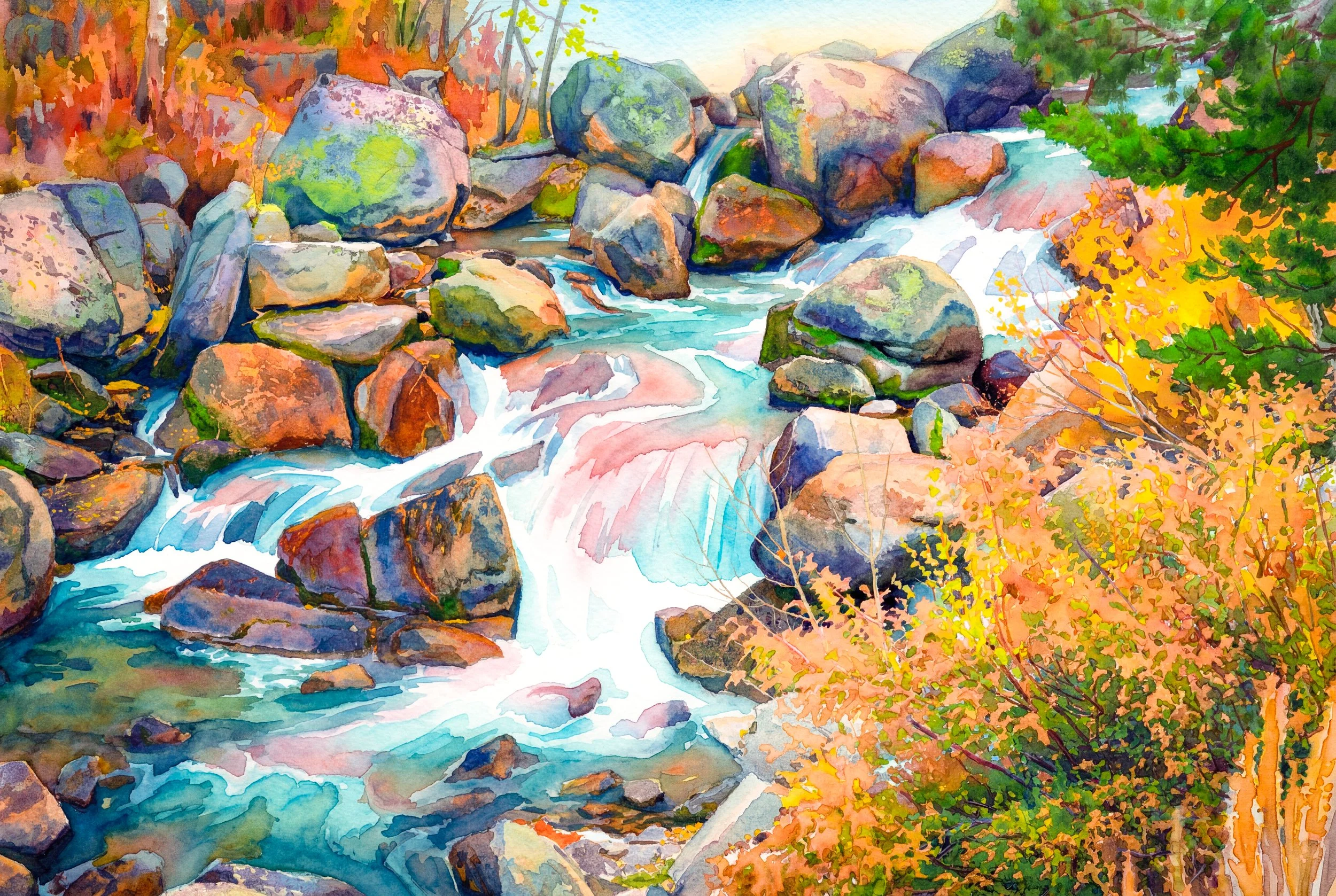 Waterfall Near South Lake