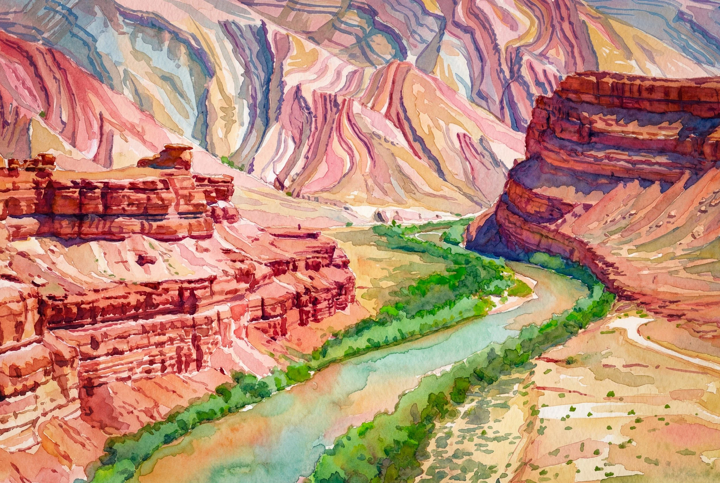 San Juan River Behind Mexican Hat Rock