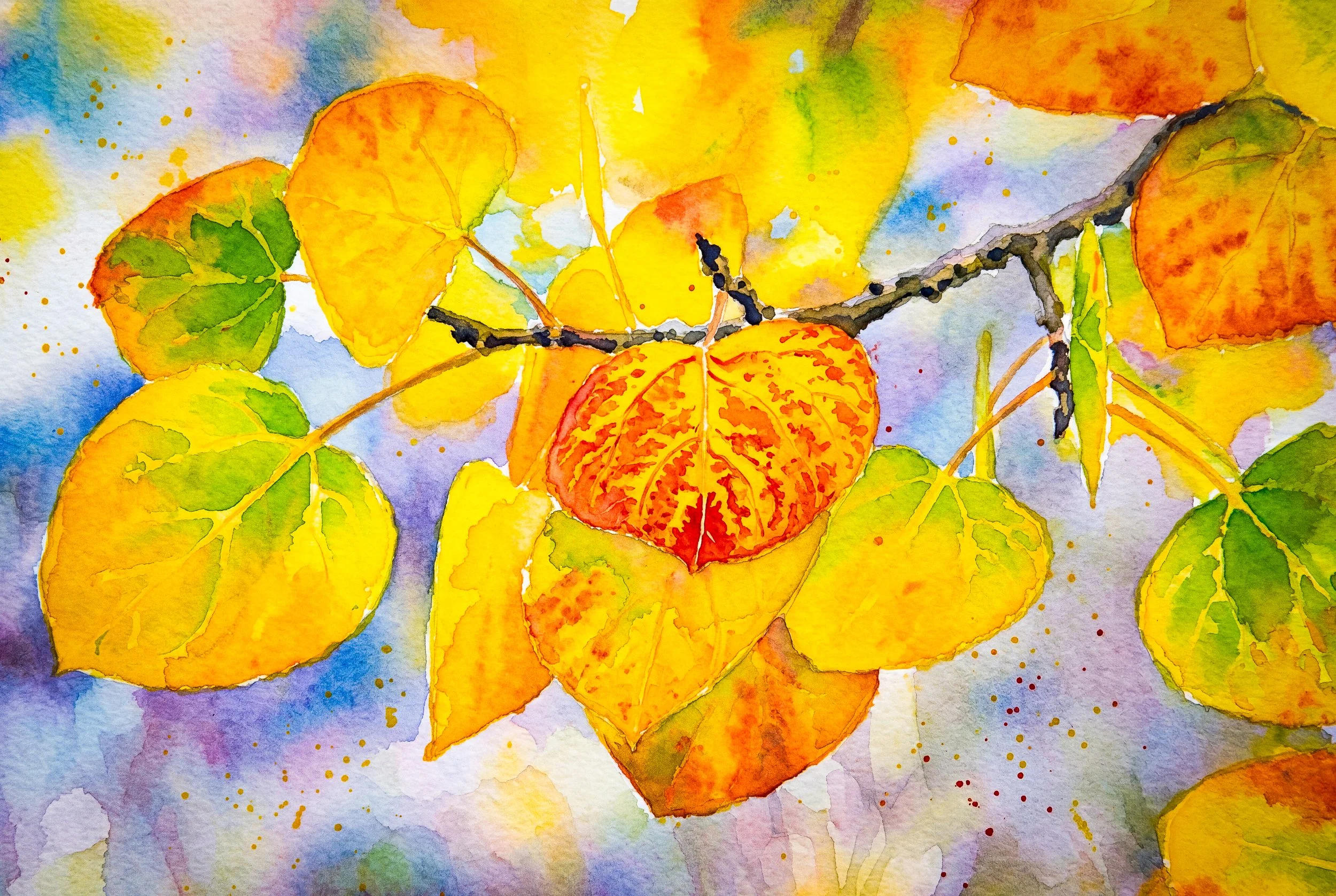 Shades of Aspen Leaves