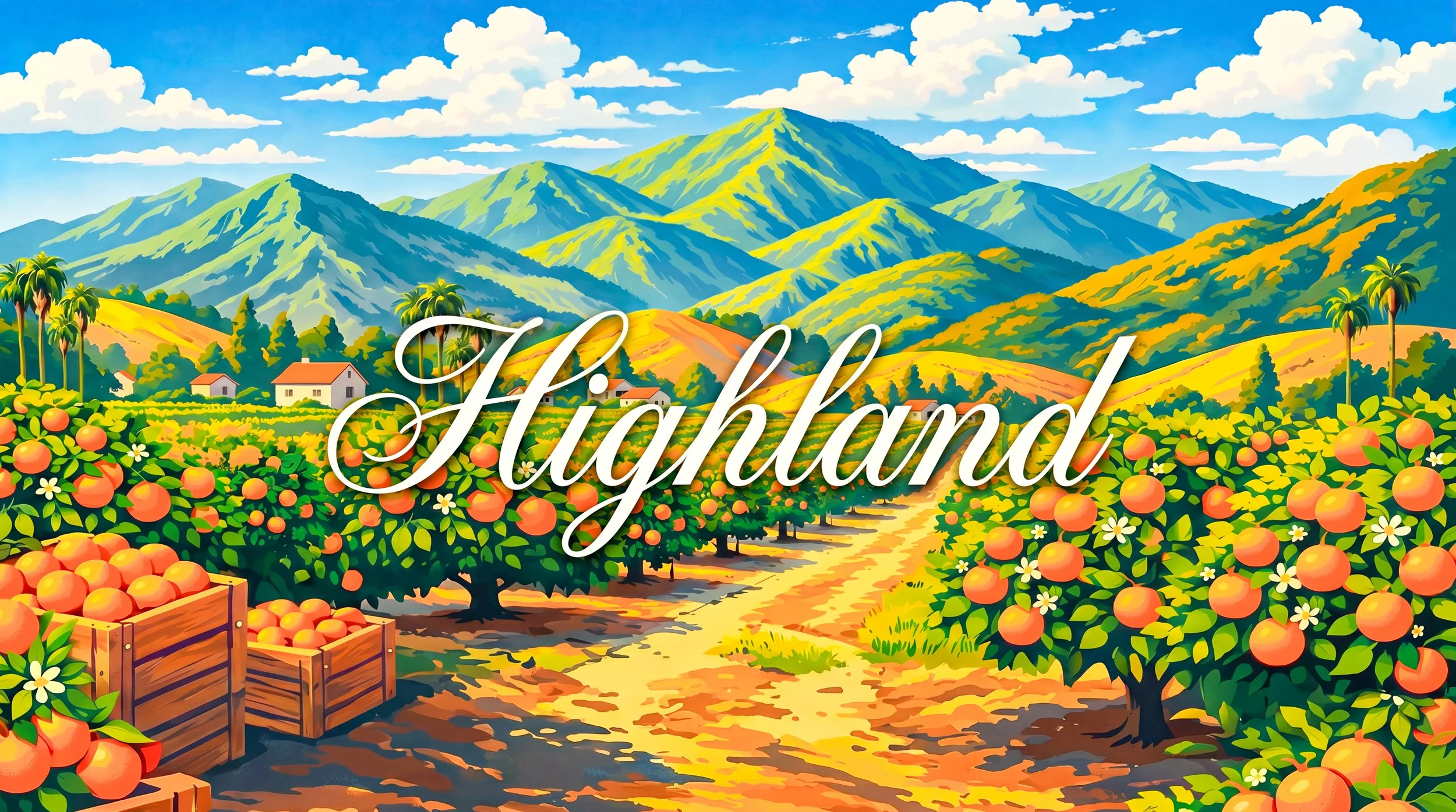 Highland Orange Label Art