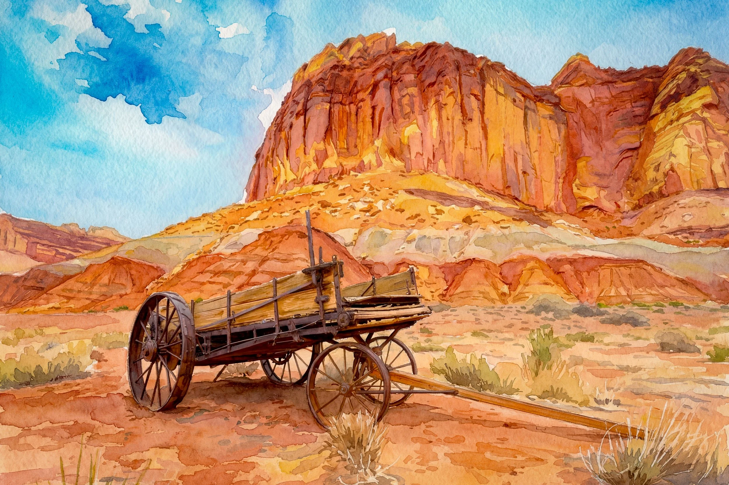 Capitol Reef NP Old Wagon