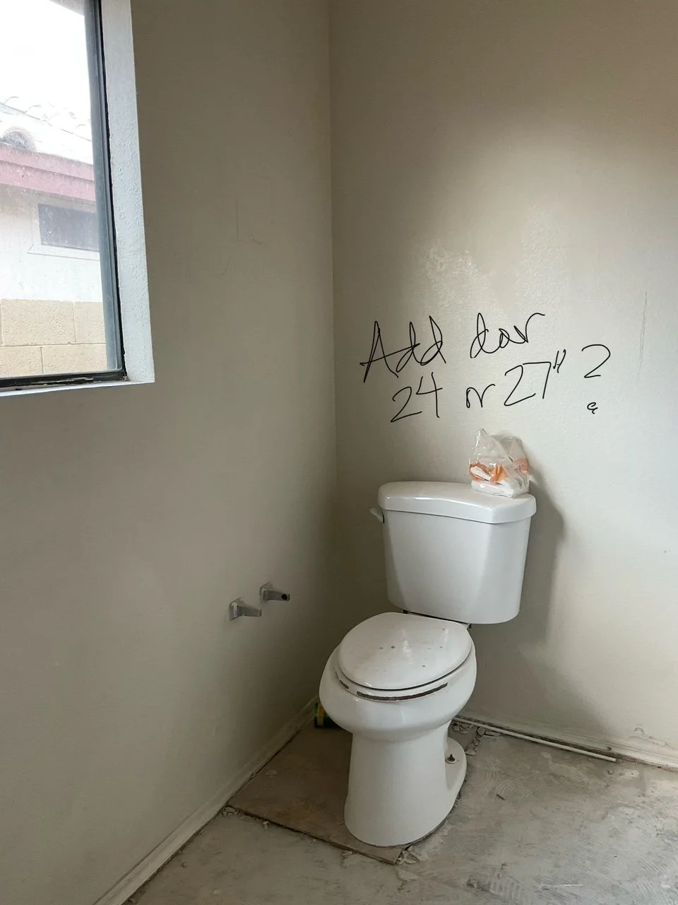Primary Open Toilet Area- Before