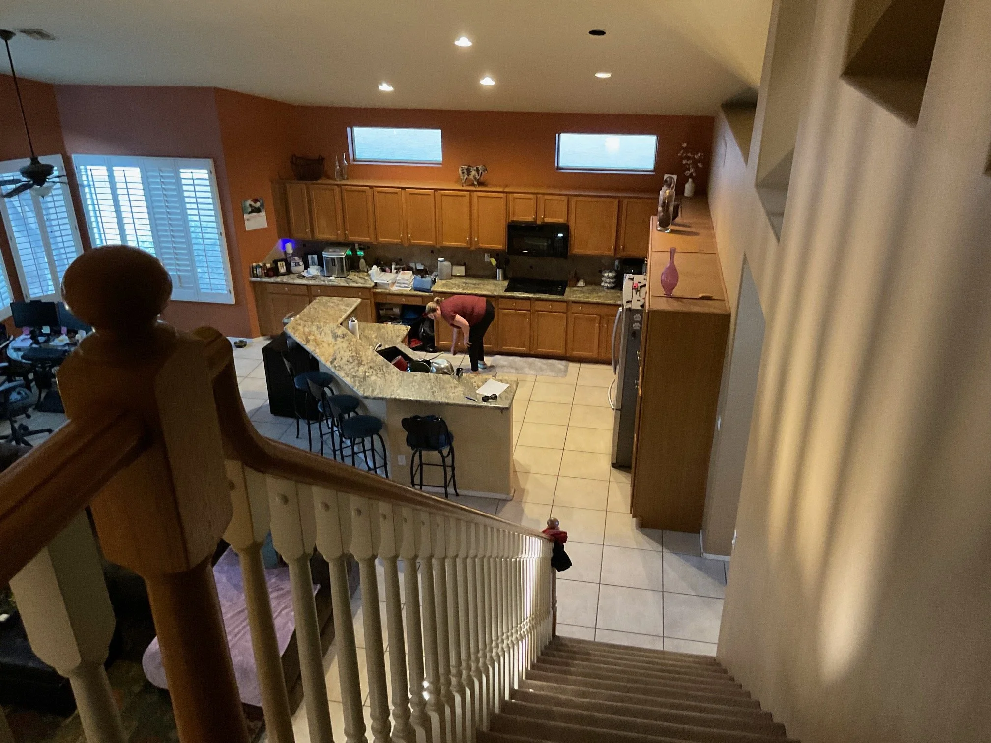 View from Stairs - Before