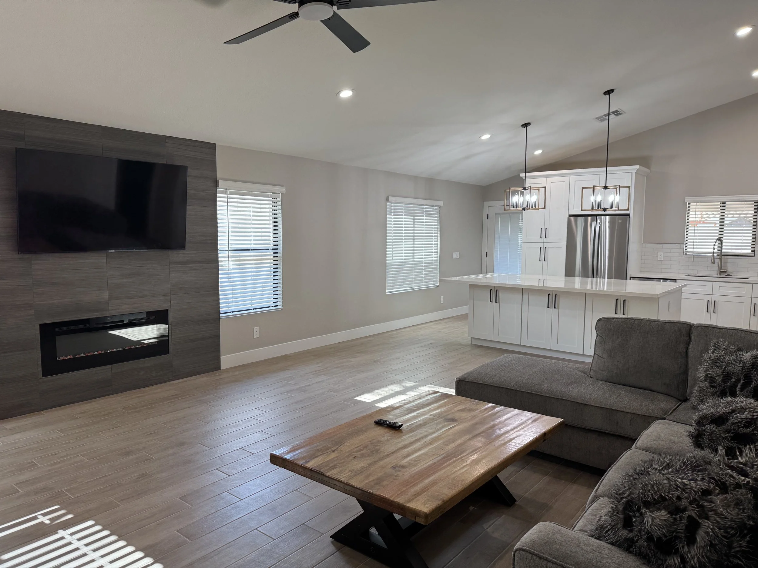 Kitchen + Family Room- After