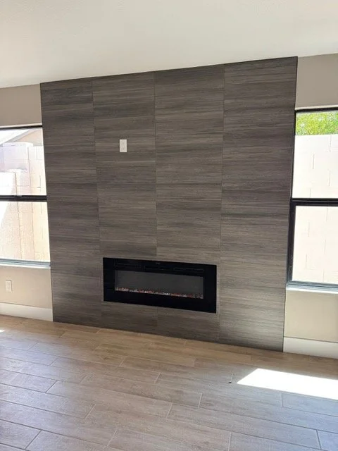 Fireplace Wall - After