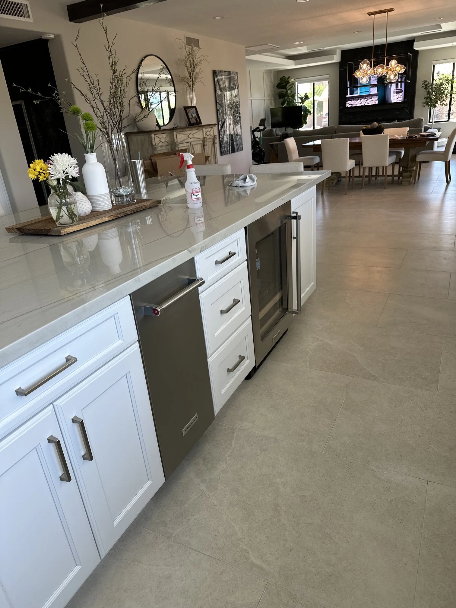 Oversized Kitchen Island- After