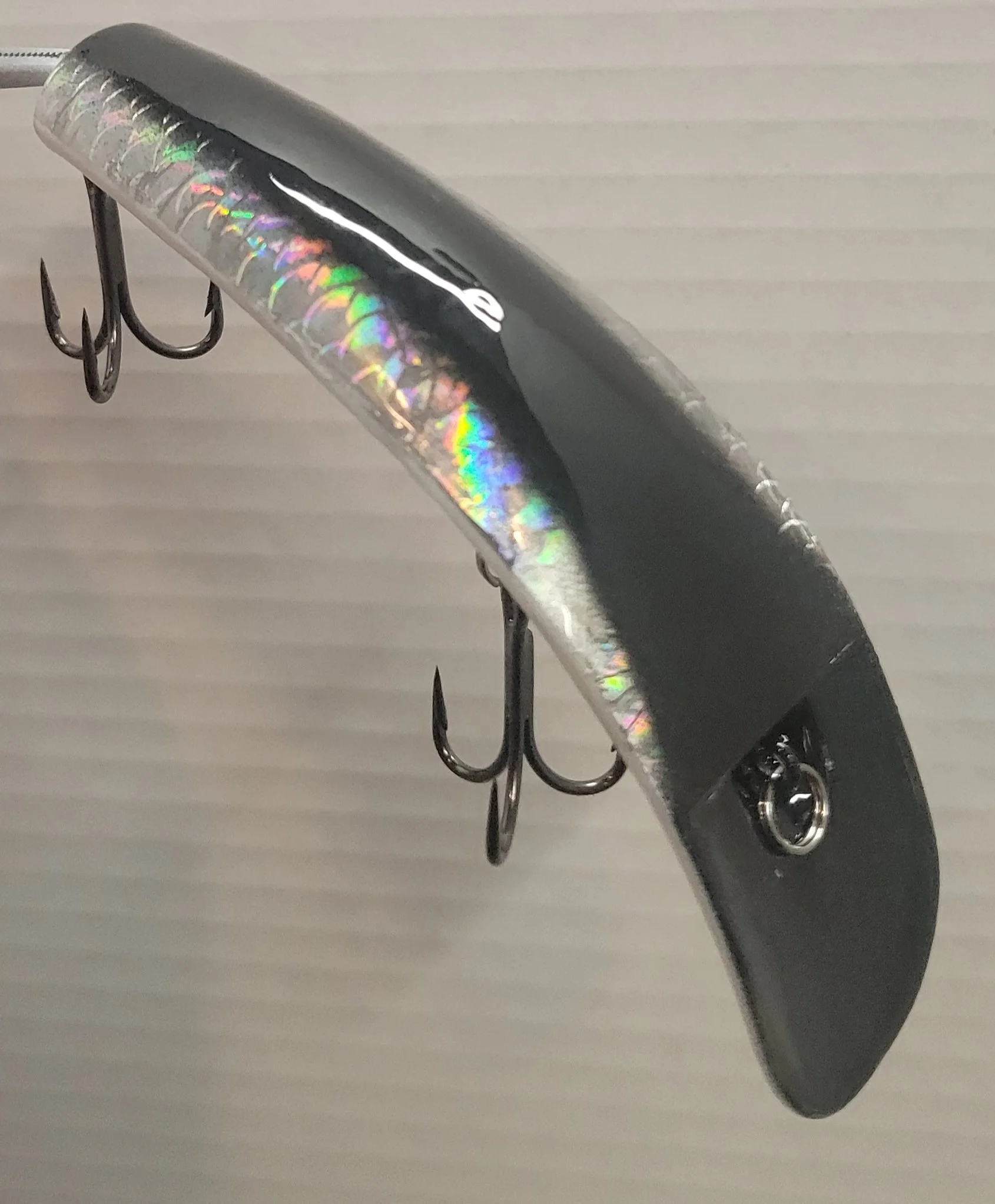 Big Lip- Black and Silver Flash