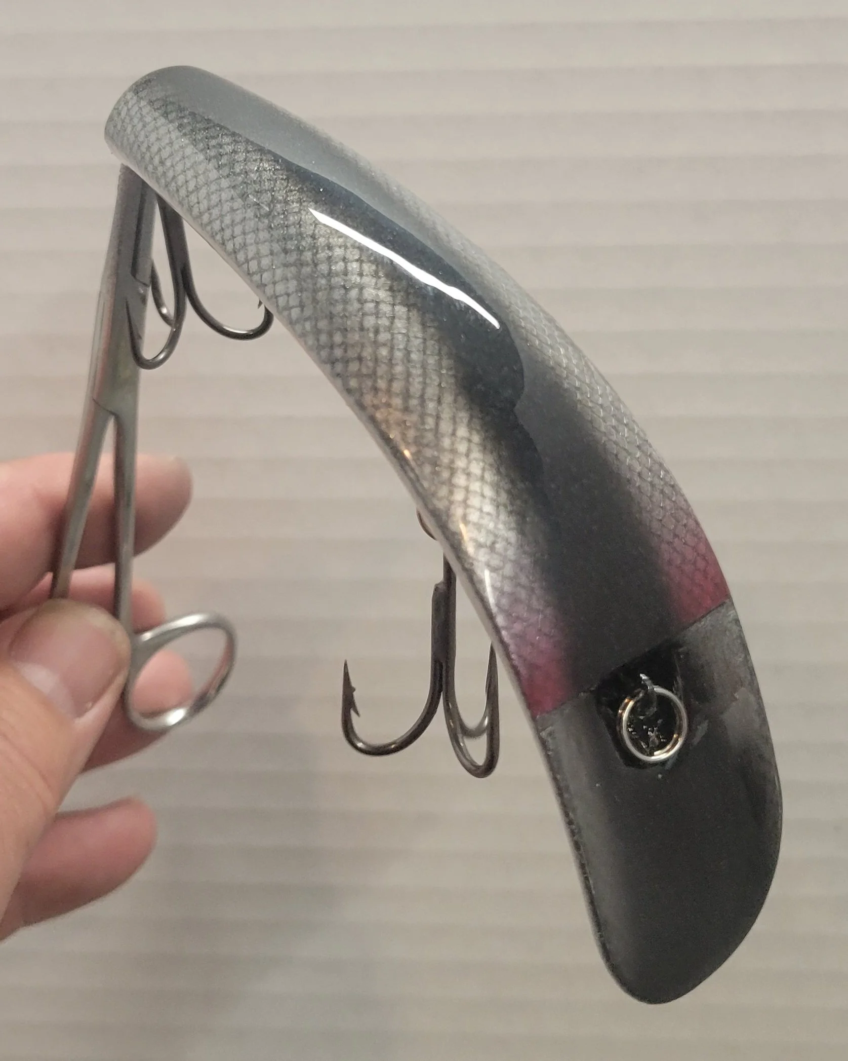 Big Lip- Black and Silver