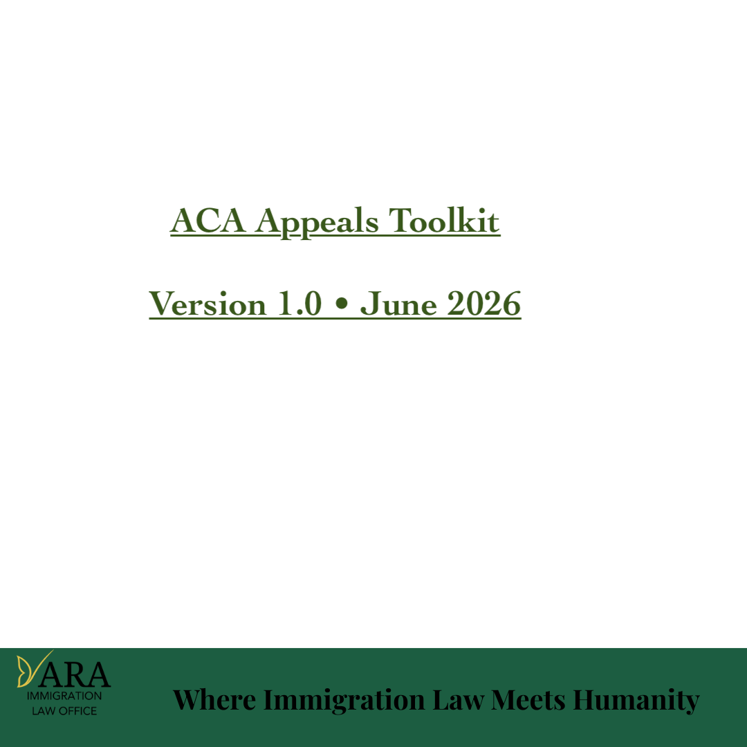 ACA Appeals Toolkit  Version 1.0