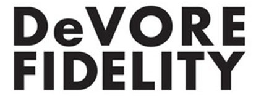 DeVore Fidelity logo with black text on a white background