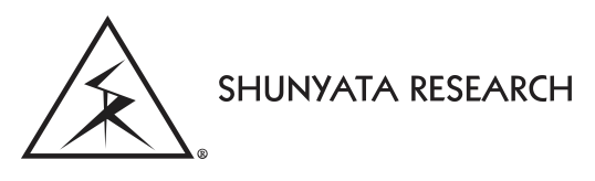 Shunyata Research logo with a triangle and abstract design inside, followed by the company name in black text.