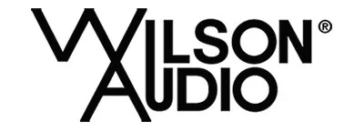 Wilson Audio logo in black text on a white background