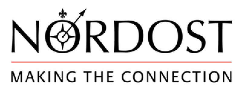 Nordost logo with a compass graphic and the slogan 'Making the Connection'
