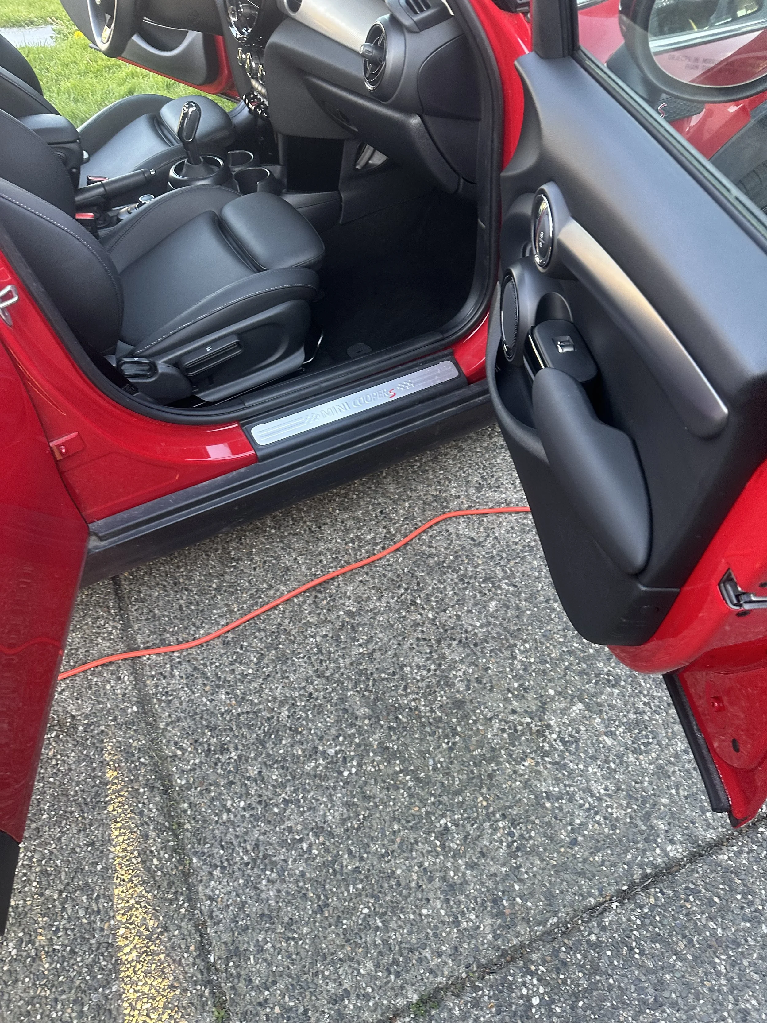 Interior care detailing Mini Cooper S Lynnwood WA.
