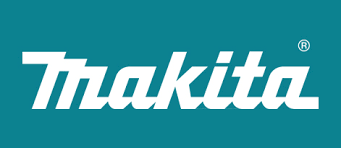 Makita logo on teal background