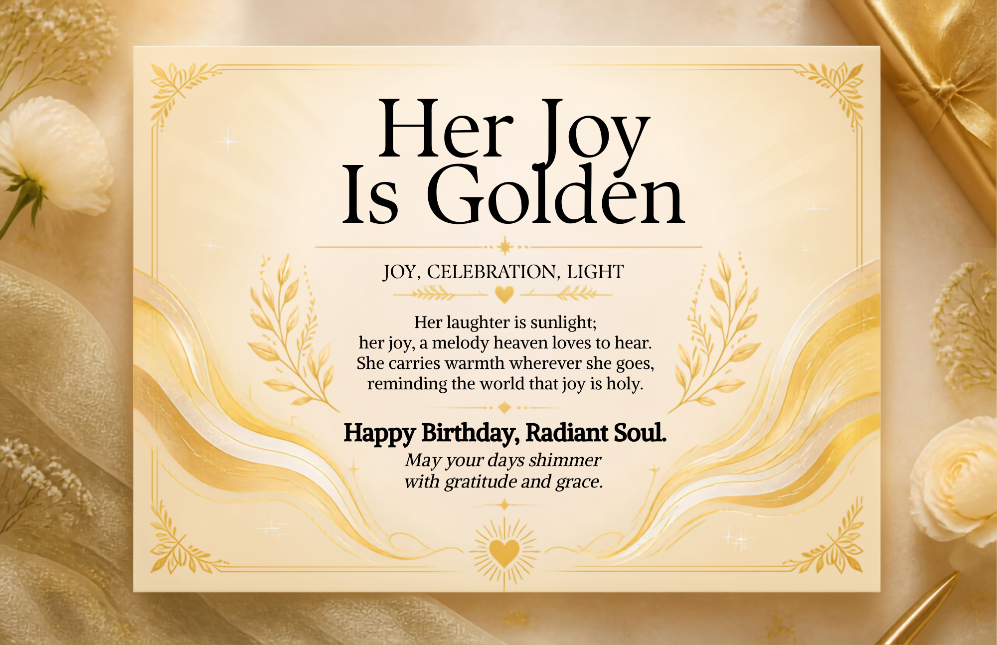 Her Joy Is Golden — Birthday Card (Workspace Scene).png