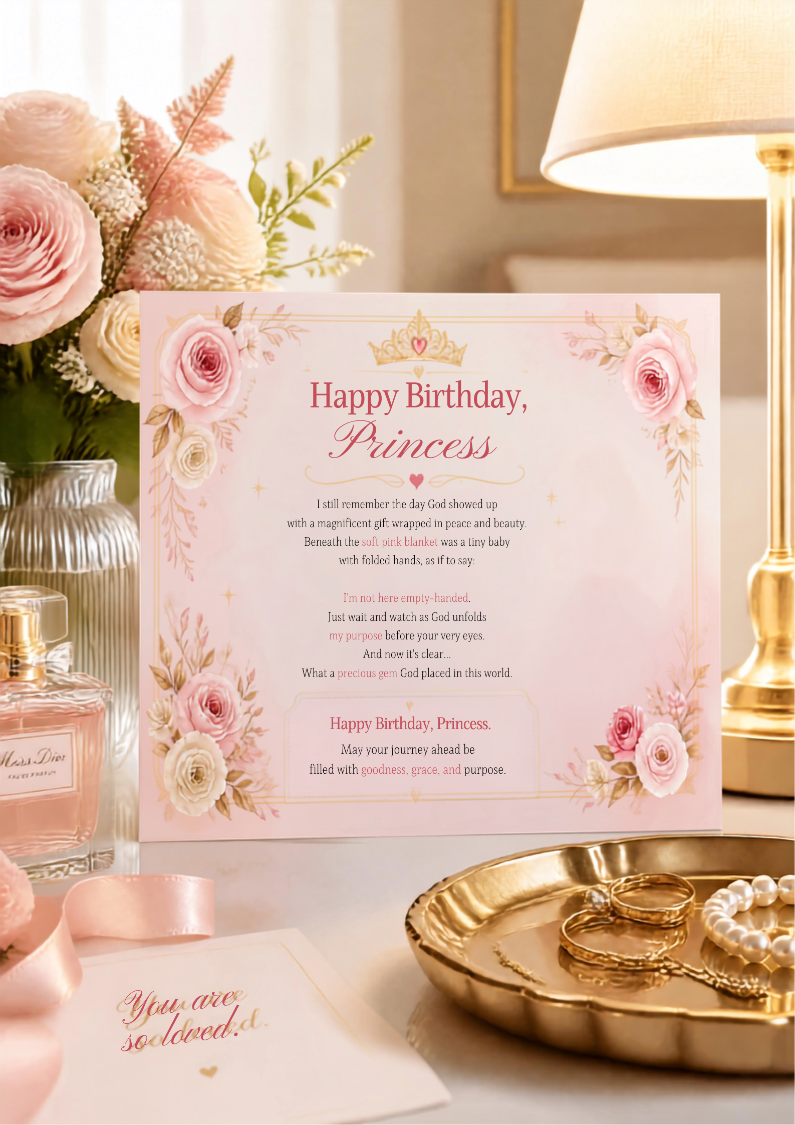 Princess — Birthday Card (Gift Presentation Scene).png