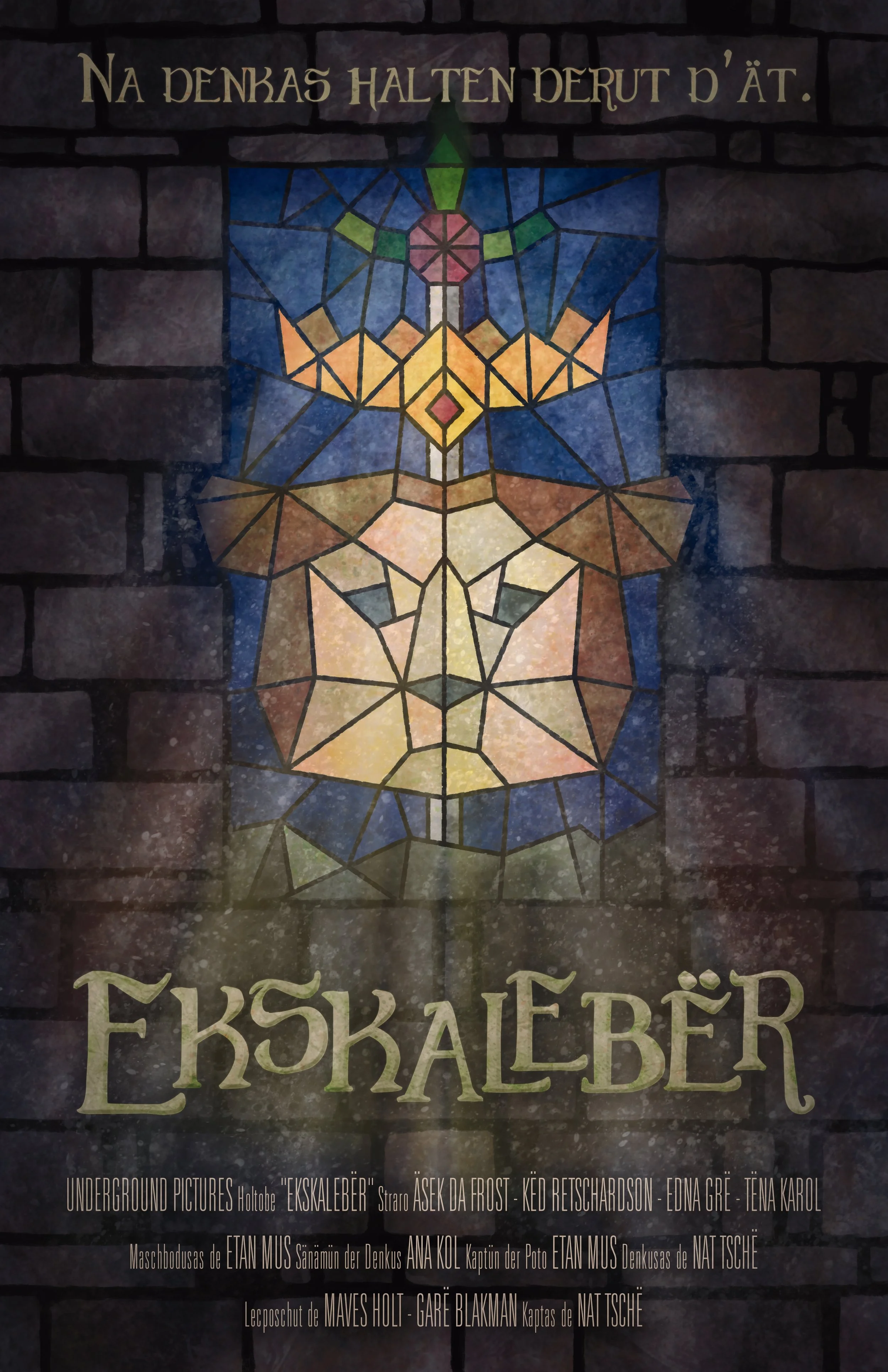 Conceptual movie poster, digital painting