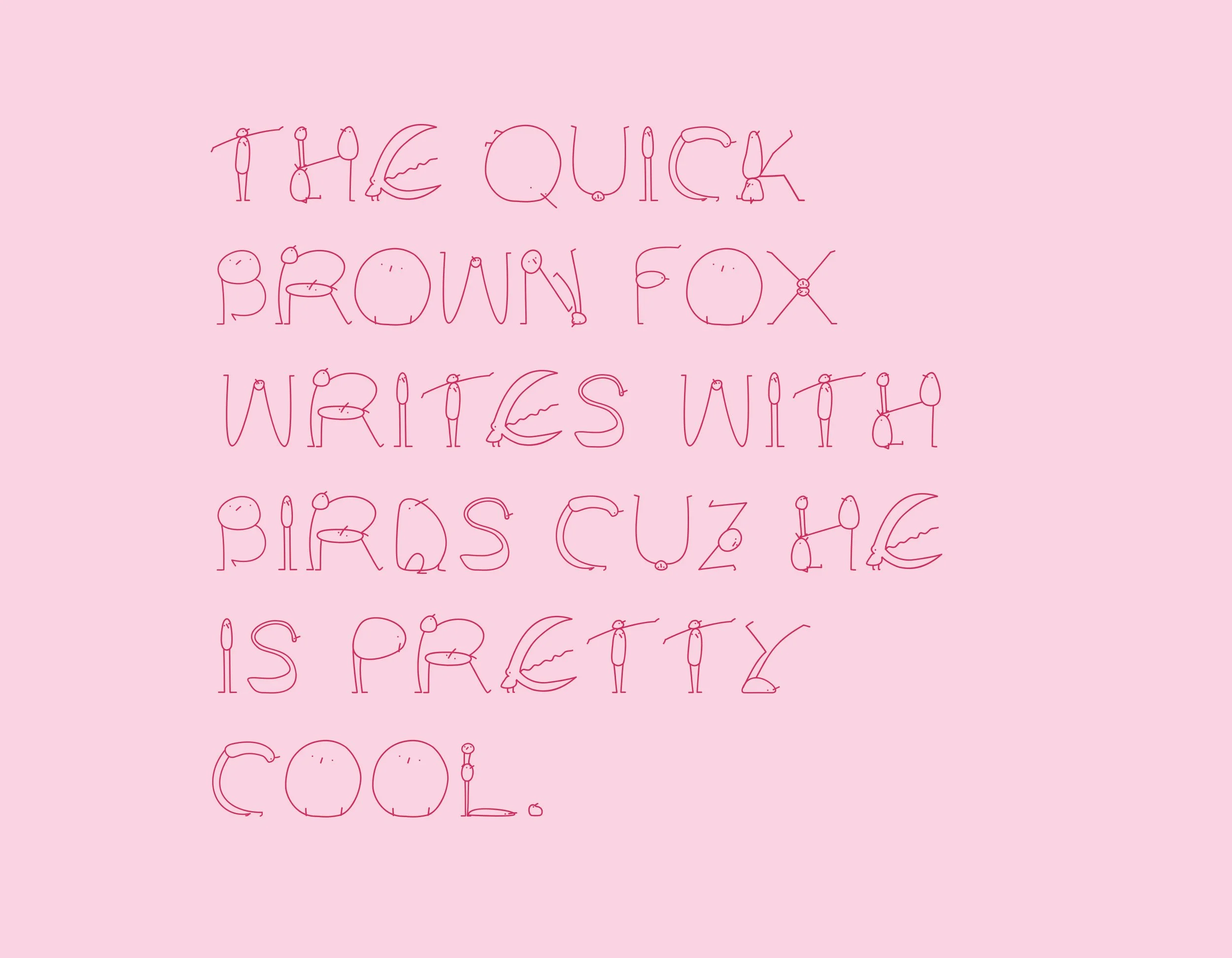 Bird font