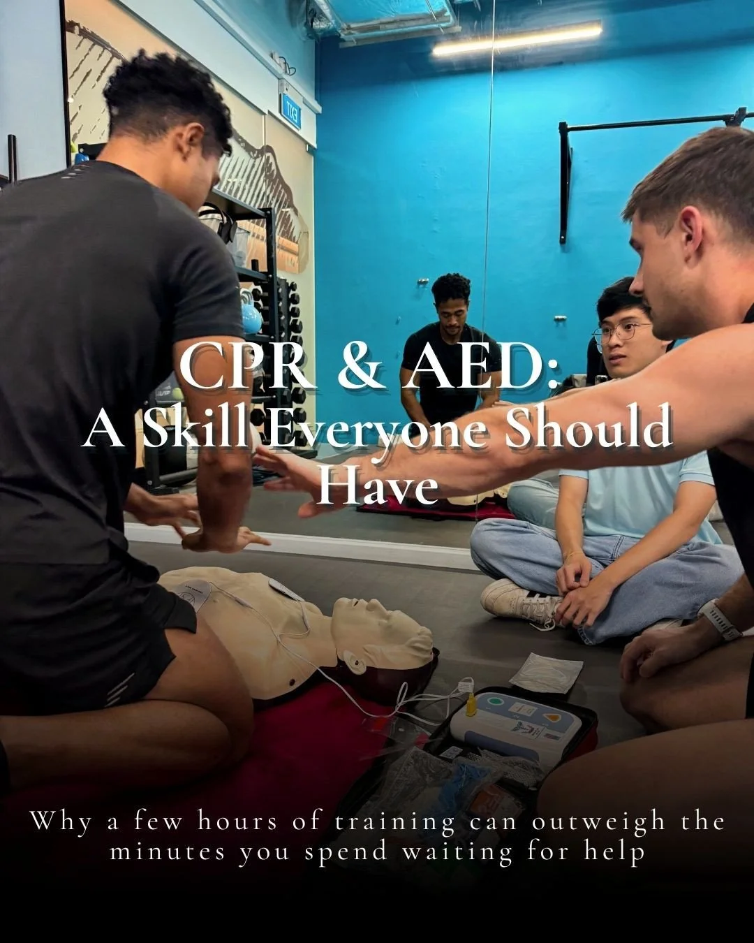 A few years ago, our 2 year old son had a seizure while choking and lost consciousness.⁠
 Every CPR and AED course I had ever done, over 10 of them through the years as a PT, finally mattered in that moment.⁠
⁠
I never thought I would need that skill