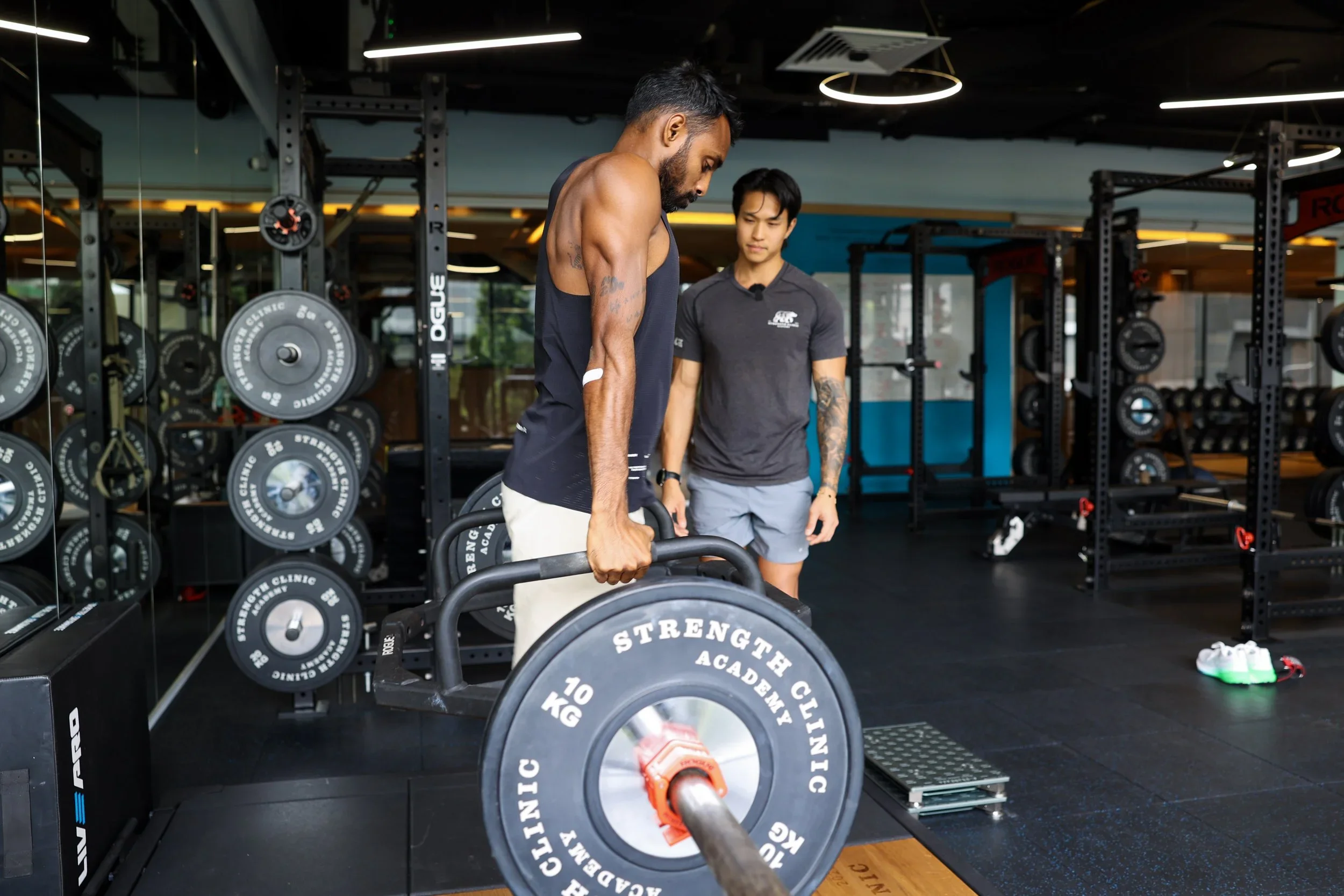 Progressive strength and conditioning training at Strength Clinic Academy OUE Downtown Singapore