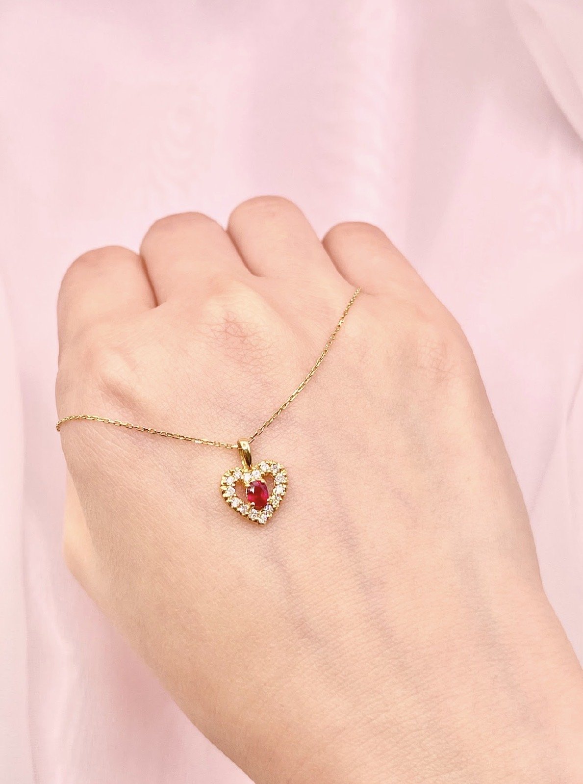 Lasting Love Ruby Necklace