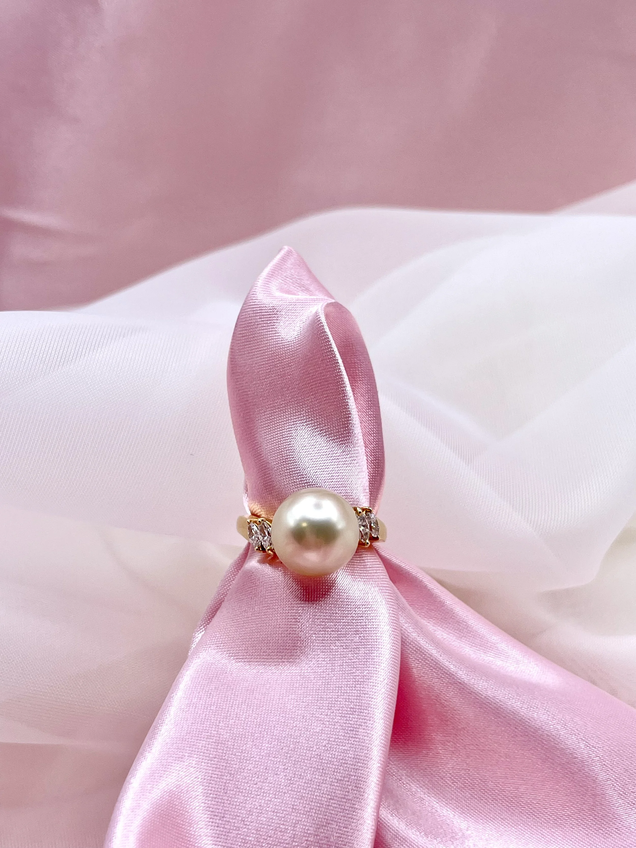 Moonlit Elegance Pearl Ring