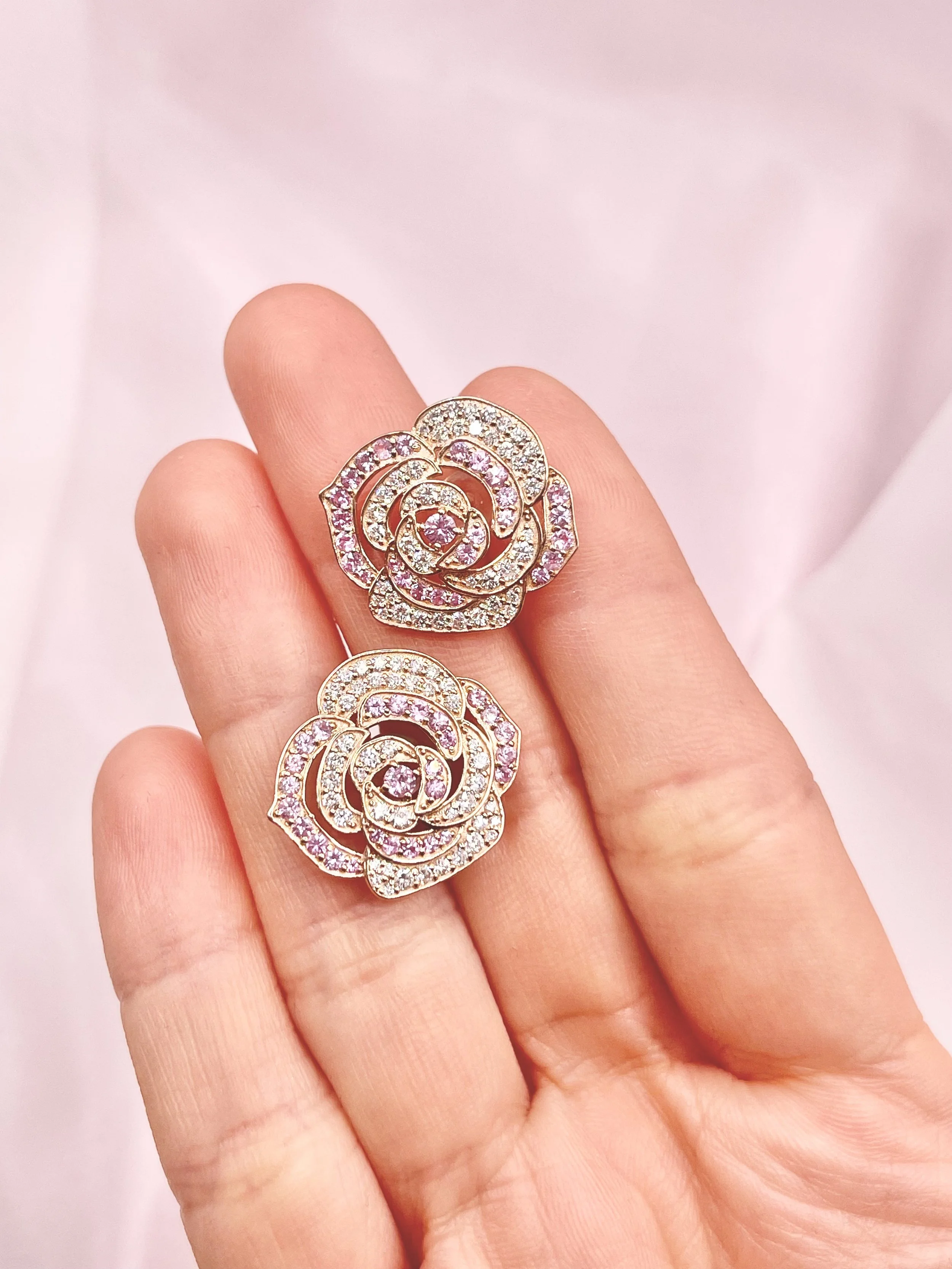 Éclat de Rose Earrings 18KPG