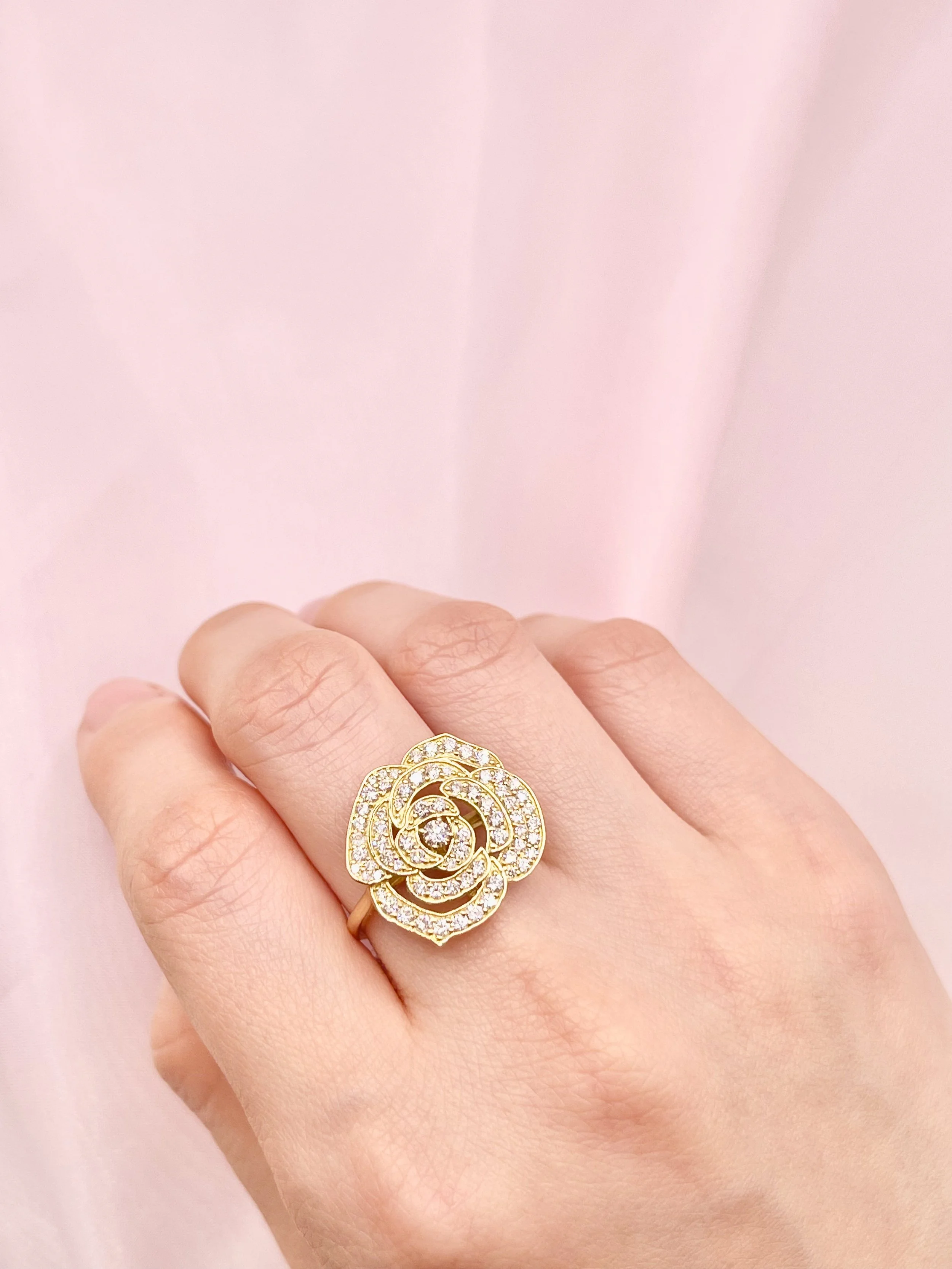Éclat de Rose Ring 18KYG