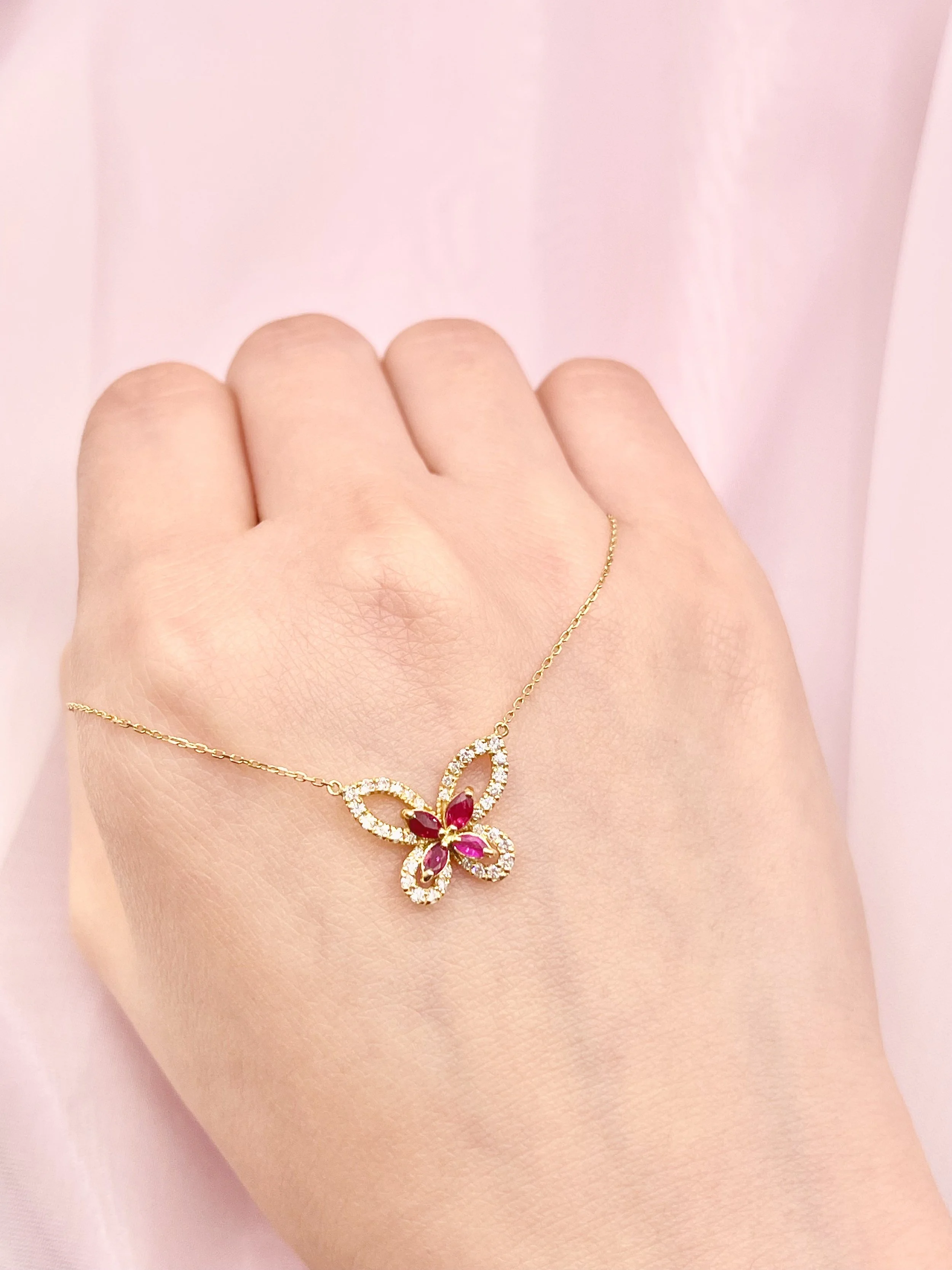 Ruby Wings Necklace