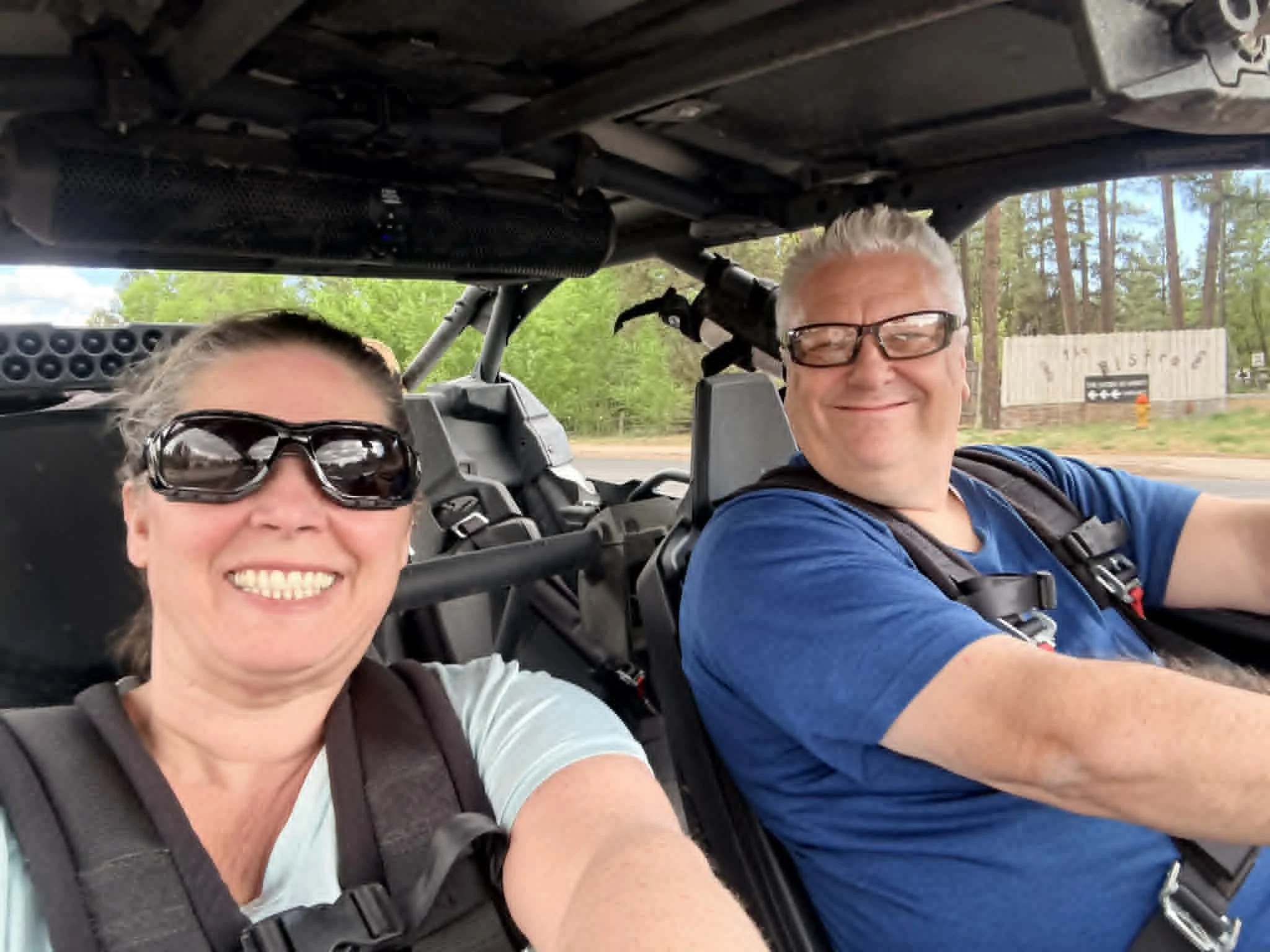 Blaine and wife in side by side in Lakeside Arizona