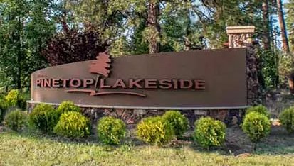 Pinetop / Lakeside sign in Arizona