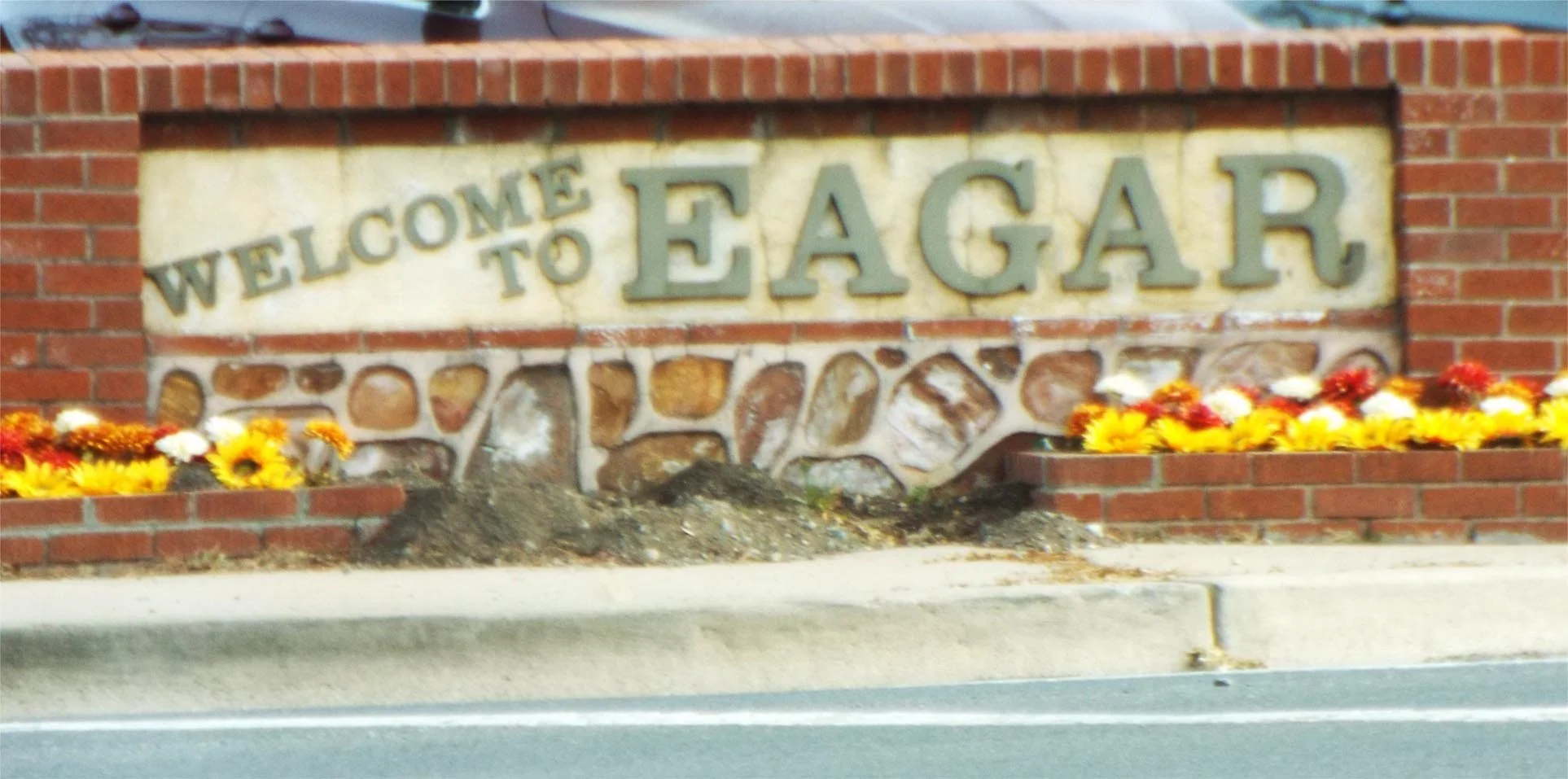 Eagar Sign near Springerville