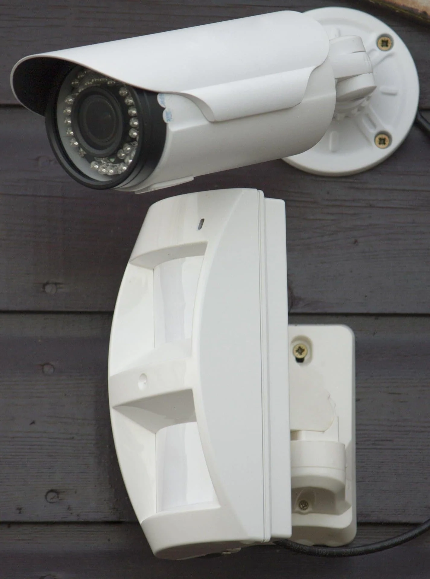 Security camera on wall looking at areas to keep workspace safe