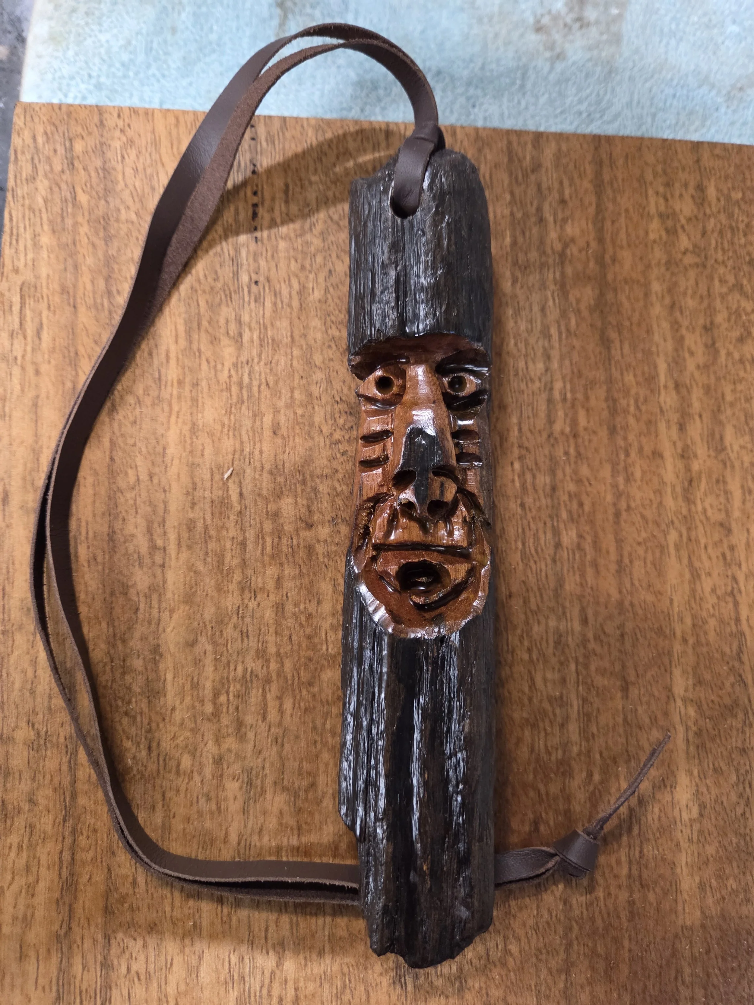 Australian Driftwood Wood Spirit Necklace