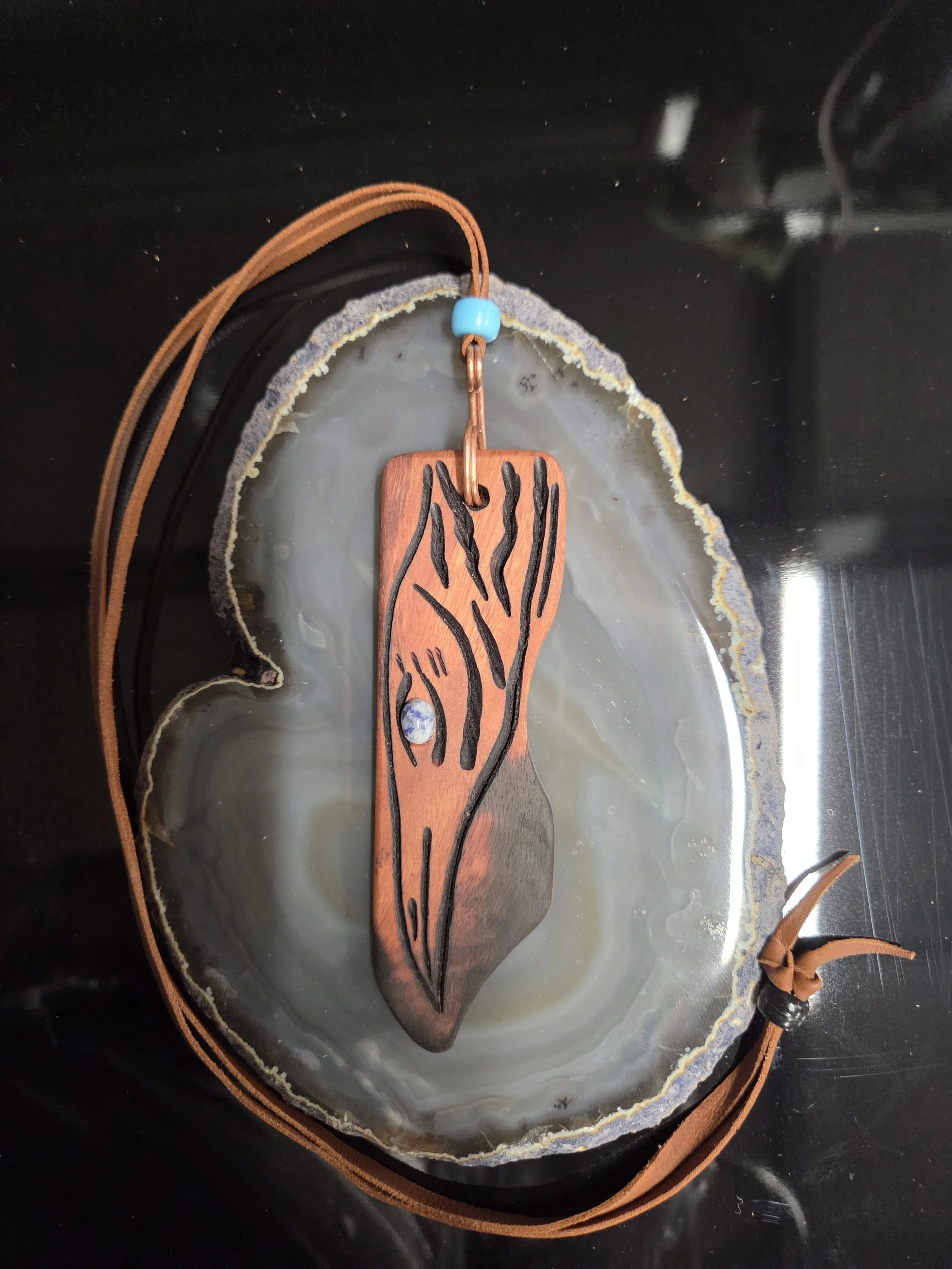 Raven Spirit – Eucalyptus Pendant