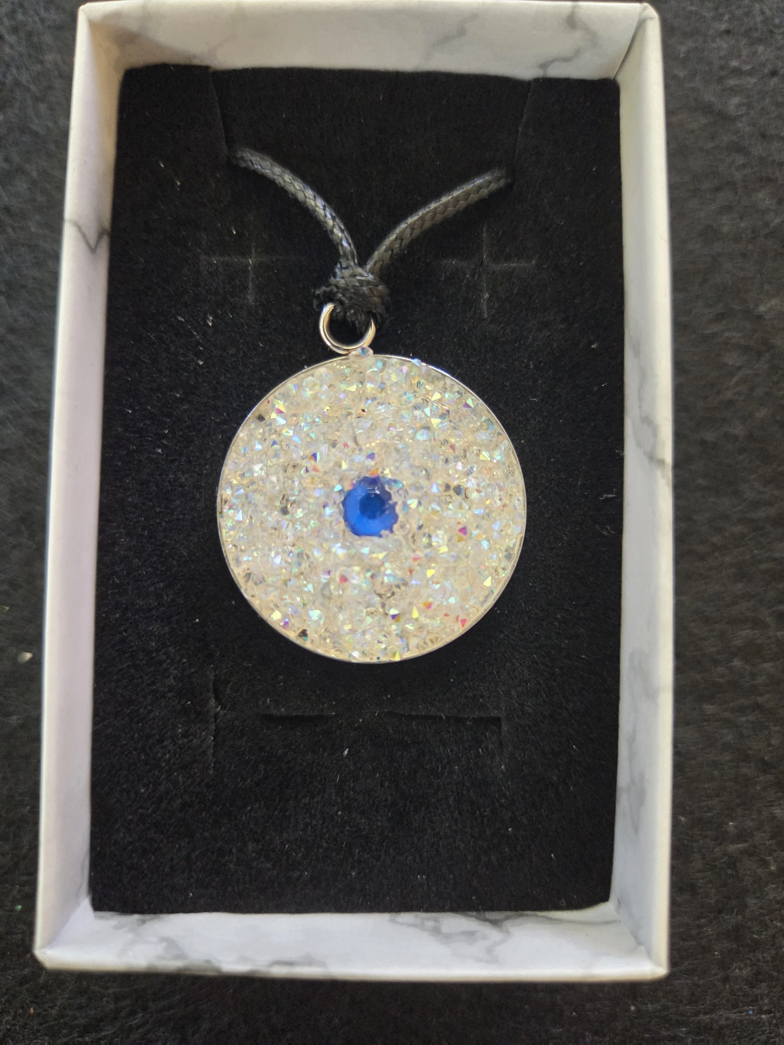 Blue Nazar Crystal Protection Pendant Necklace