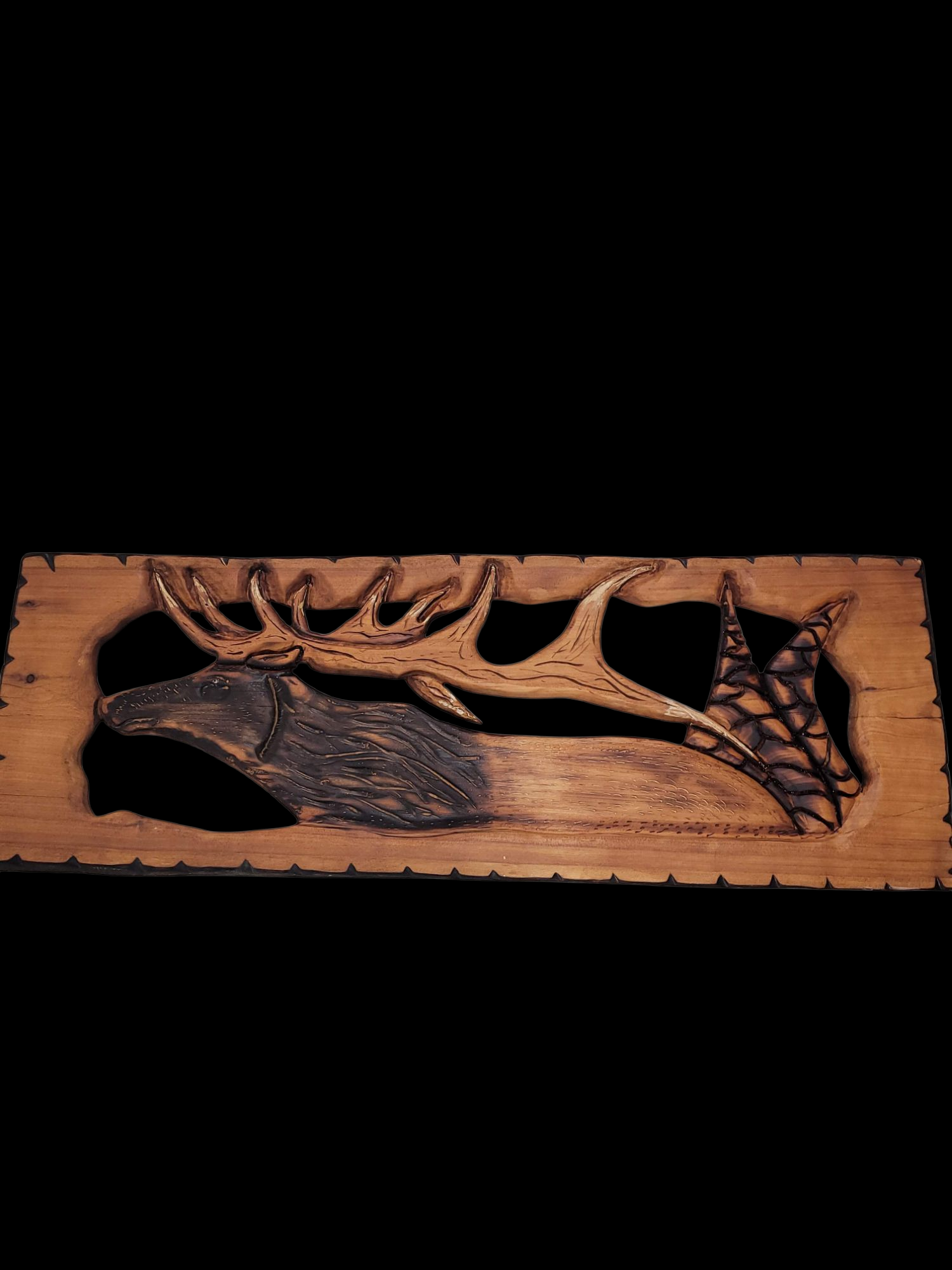 Elk Wood Carving
