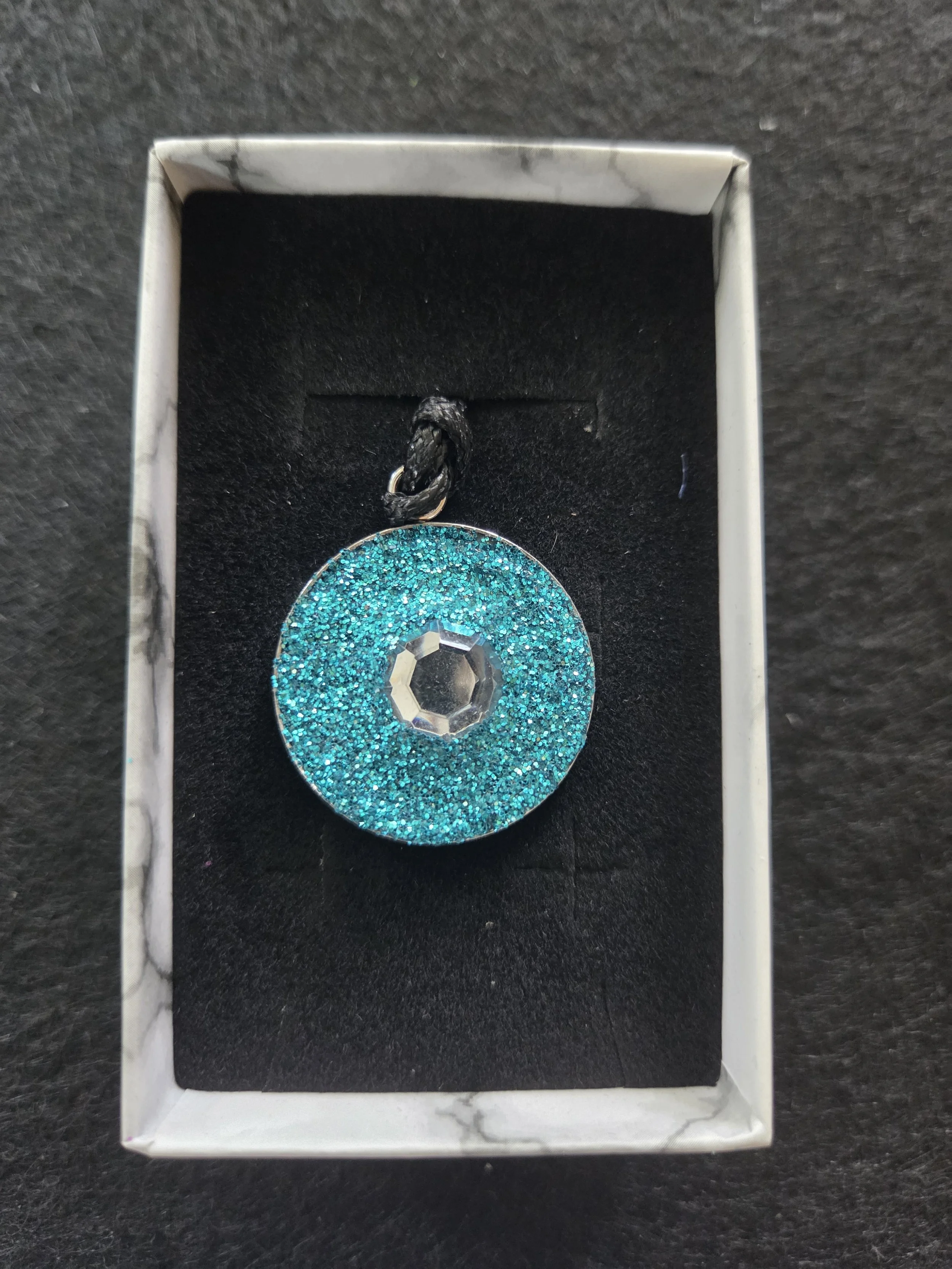 Turquoise Blue Radiance Pendant Necklace