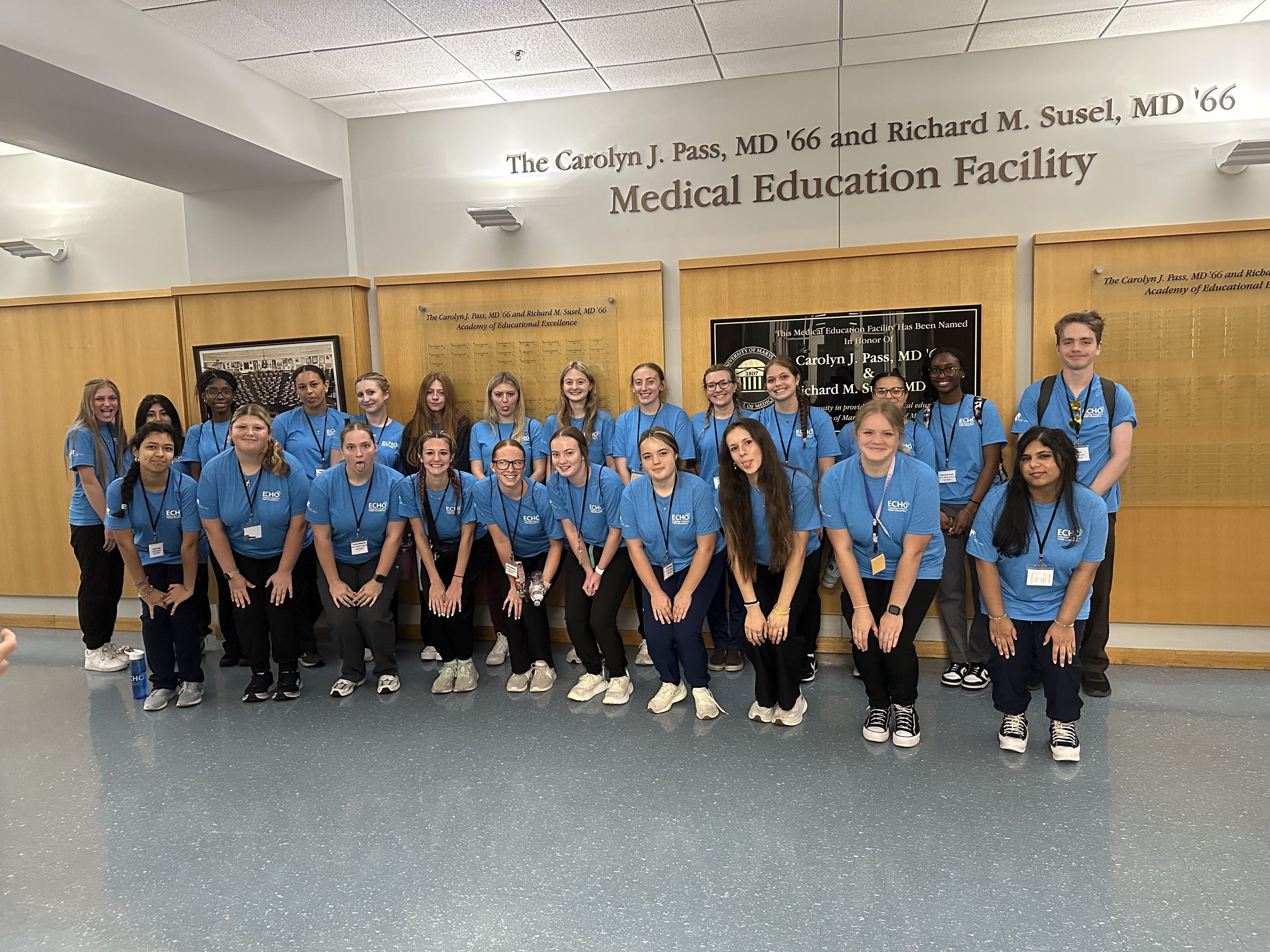 ECHO students group photo at Medical Education Facility