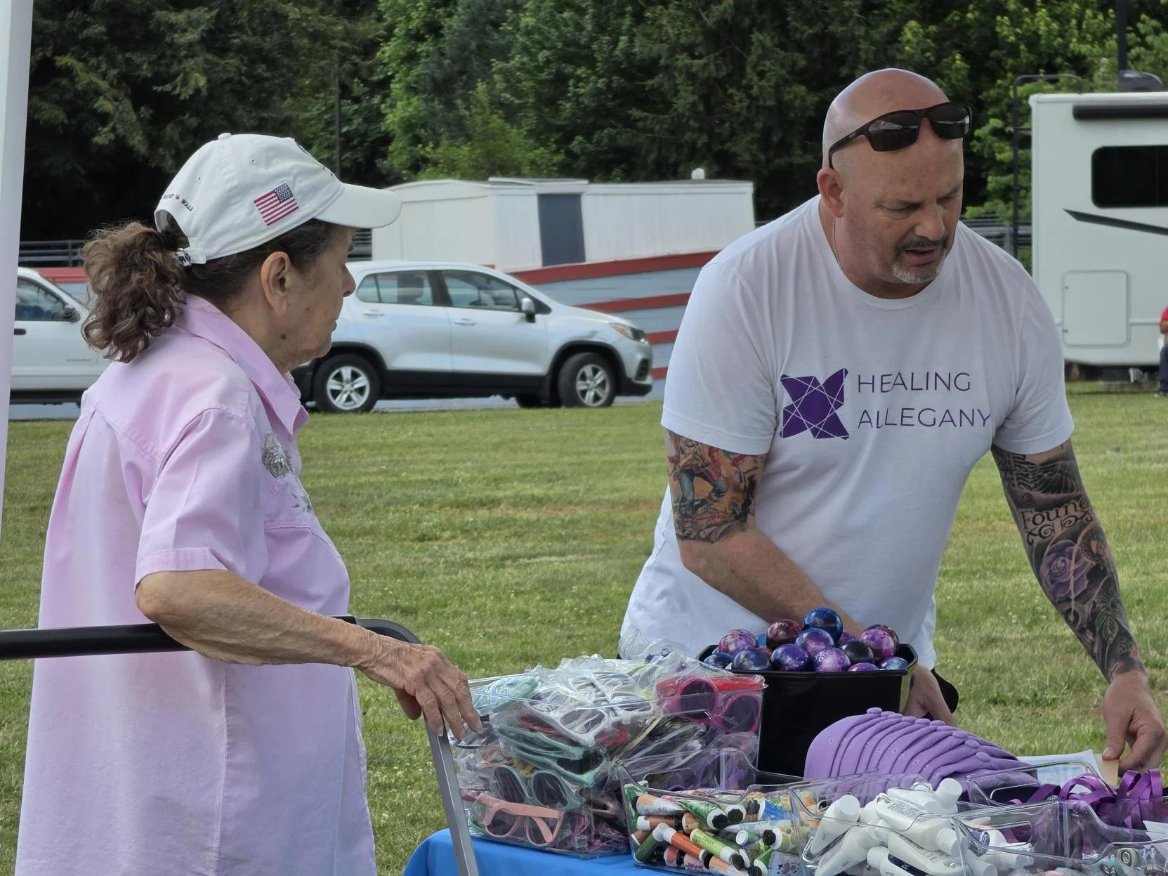 Healing Allegany outreach table