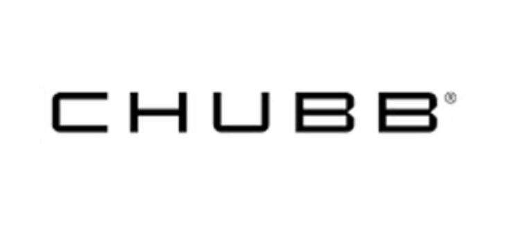 Logo of the Chubb insurance company featuring the word 'CHUBB' in black capital letters on a white background.