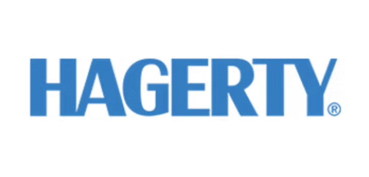 Hagerty logo in blue text