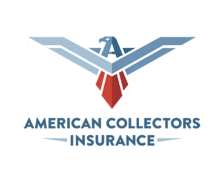 Logo for American Collectors Insurance featuring an eagle with outstretched wings and the letter 'A' at the top